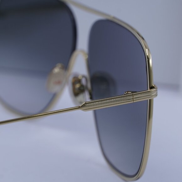 Victoria Beckham VB132S 701 Aviator Sunglasses – Gold/Smoke Gradient - Picture 9 of 10